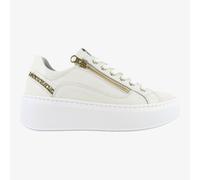 NeroGiardini E513081D - Sneakers da Donna con ZIP in Pelle Bianca