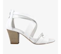 NeroGiardini E513370D - Sandalo da Donna con Tacco Largo in Pelle Bianca