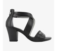 NeroGiardini E513370D - Sandalo da Donna con Tacco Largo in Pelle Nera