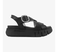 NEroGiardini E513696D - Sandalo da Donna con Platform in Pelle Nera