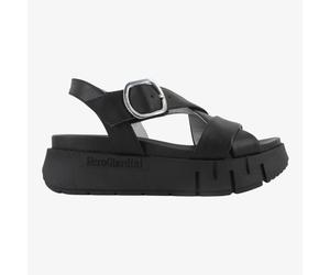 NEroGiardini E513696D - Sandalo da Donna con Platform in Pelle Nera
