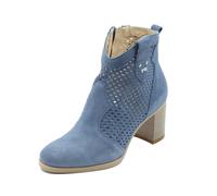 NeroGiardini E615110D Velour Avio Tronchetti per Donna in nabuk con tacco alto