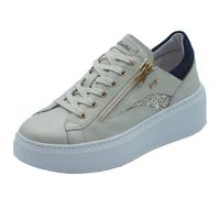 NeroGiardini E615290D Velevet Col. Osso Sneakers per Donna in pelle con zeppa