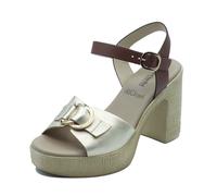 NeroGiardini E617013D Etoile Sand Cuoio Sandali per donna in pelle colore platin