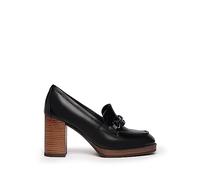 NeroGiardini I205060D Guanto Nero Francesine per Donna in Pelle con Tacco Alto (Taglia 40)