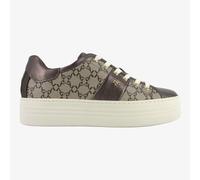 NeroGiardini I411614D - Sneakers da Donna Logata in Pelle con Platform
