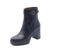 NeroGiardini I411853D Guanto NeroTronchetti eleganti tacco alto Donna in pelle l