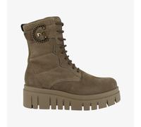 NeroGiardini I411921D - Anfibio in Camoscio da Donna con Platform e Zip