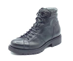 NeroGiardini I601400U Twist Col. Nero Scarponcini per Uomo in pelle nera con lac