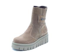 NeroGiardini I618101D Velour Col. Mou Tronchetti per Donna in camoscio con zeppa