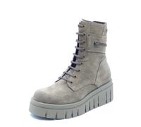 NeroGiardini I618104D Velour Col. Fango Tronchetti per Donna in camoscio con zep
