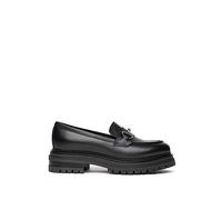 NEROGIARDINI Mocassino in morbida pelle con platform Nero NERO