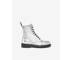 NeroGiardini Outlet - Anfibi Donna in Pelle - Acciaio 37