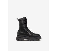 NeroGiardini Outlet - Anfibi Donna in Pelle - Nero 35