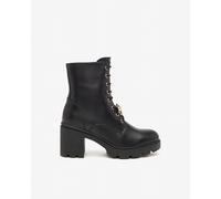 NeroGiardini Outlet - Anfibi Donna in Pelle - Nero 37