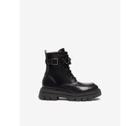 NeroGiardini Outlet - Anfibi Donna in Pelle - Nero 39