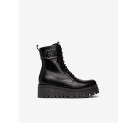 NeroGiardini Outlet - Anfibi Donna in Pelle - Nero 39