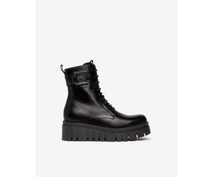 NeroGiardini Outlet - Anfibi Donna in Pelle - Nero 39