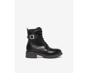 NeroGiardini Outlet - Anfibi Donna in Pelle - Nero 40