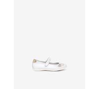 NeroGiardini Outlet - Ballerine Kids da Bambina in Pelle e Materiale Tecnico - Bianco 28