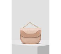 NeroGiardini Outlet Borsa a Tracolla da Donna in Camoscio e Materiale Tecnico - Rosa PZ