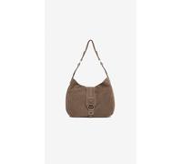NeroGiardini Outlet Borsa Hobo da Donna in Camoscio - Marrone PZ