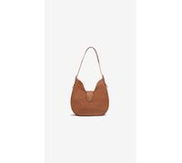 NeroGiardini Outlet Borsa Hobo da Donna in Materiale Tecnico - Marrone PZ