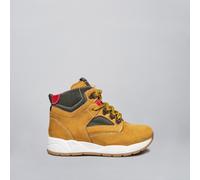 NeroGiardini Outlet Polacchino Kids Bambino in Pelle e Tessuto Tecnico - Giallo 25