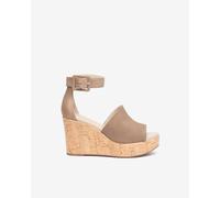 NeroGiardini Outlet - Sandali Donna in Camoscio - Fango 37