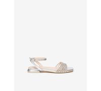 NeroGiardini Outlet - Sandali Donna in Pelle - Argento 36