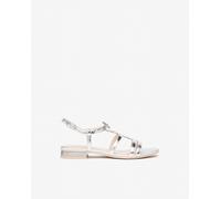 NeroGiardini Outlet - Sandali Donna in Pelle - Argento 39