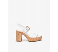 NeroGiardini Outlet - Sandali Donna in Pelle - Bianco 37