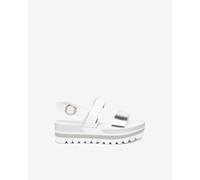 NeroGiardini Outlet - Sandali Donna in Pelle e Materiale Tecnico - Argento 40