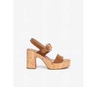 NeroGiardini Outlet - Sandali Donna in Suede - Tabacco 40