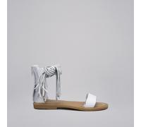 NeroGiardini Outlet Sandali Teens da Ragazza in Pelle e Materiale Tecnico - Bianco 37