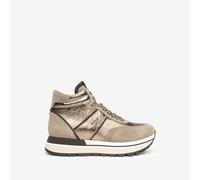 NeroGiardini Outlet Sneakers Alte Donna in Pelle e Camoscio - Marrone 36