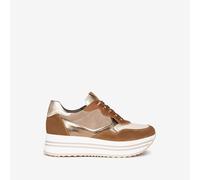NeroGiardini Outlet Sneakers Donna in Camoscio e Pelle - Marrone 36