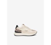 NeroGiardini Outlet Sneakers Donna in Camoscio, Pelle e Materiale Tecnico - Avorio 39