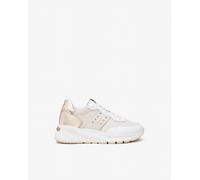 NeroGiardini Outlet - Sneakers Donna in Pelle, Tela e Materiale Tecnico - Bianco 38
