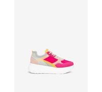NeroGiardini Outlet Sneakers Donna in Suede e Tela - Fuxia 36