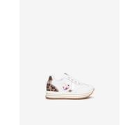 NeroGiardini Outlet - Sneakers Kids da Bambina in Pelle - Bianco 25