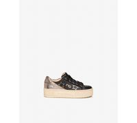 NeroGiardini Outlet - Sneakers Teens da Ragazza in Pelle - Nero 32