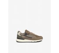 NeroGiardini Outlet - Sneakers Uomo in Camoscio, Pelle e Tela - Fango 44