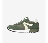 NeroGiardini Outlet Sneakers Uomo in Pelle, Camoscio e Tela - Verde 40