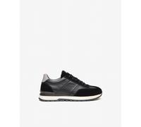 Nero Giardini I400411U Sneakers Uomo in Pelle E Camoscio - Nero 45 EU