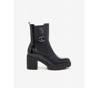 NeroGiardini Outlet - Stivaletti Chelsea Donna in Vernice - Nero 37