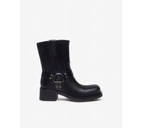 NEROGIARDINI Stivaletto in pelle con fibbia. Made in Italy Nero NERO 38
