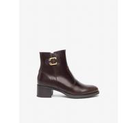 NEROGIARDINI Tronchetto in pelle con fibbia. Made in Italy 36 Marrone T.MORO