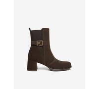 NeroGiardini Outlet - Tronchetti Donna in Suede e Tessuto - Testa di Moro 37