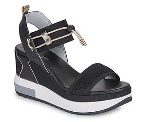 NeroGiardini Sandali con zeppa E307753D-100 in Nero 35